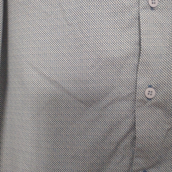 01.Algo Long Sleeve Button Shirt Men's Size XL Navy Slim - Picture 3 of 7